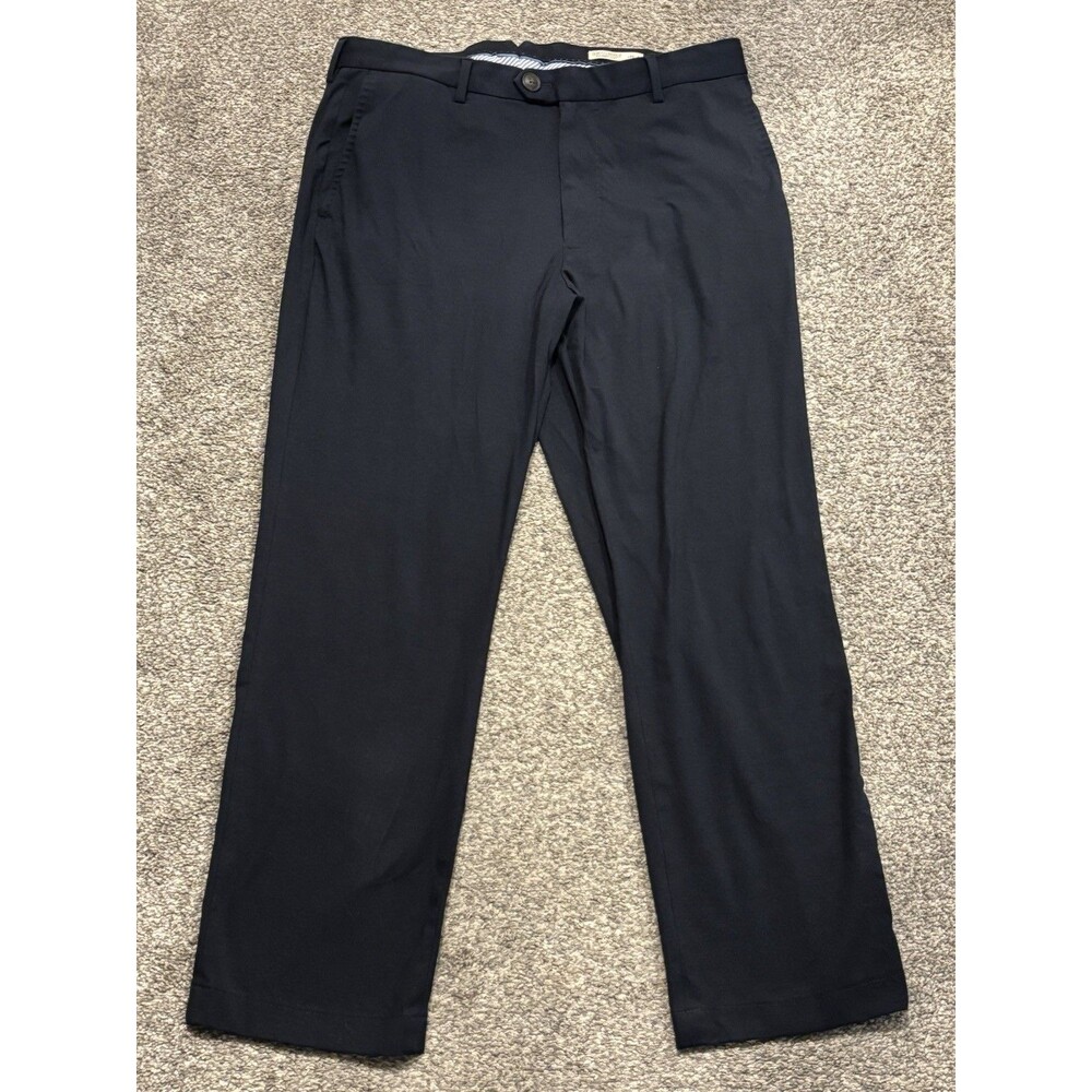 Faherty Reserve Pants‎ Mens 33x27 Navy Movement Flat Front Straight Leg Stretch